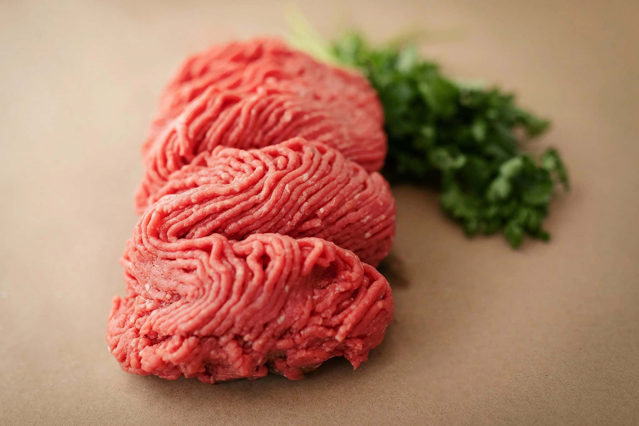 Fresh in-house ground beef. Available in grass fed, 92%, 85%, and our Butcher's Blend made with brisket and short ribs.