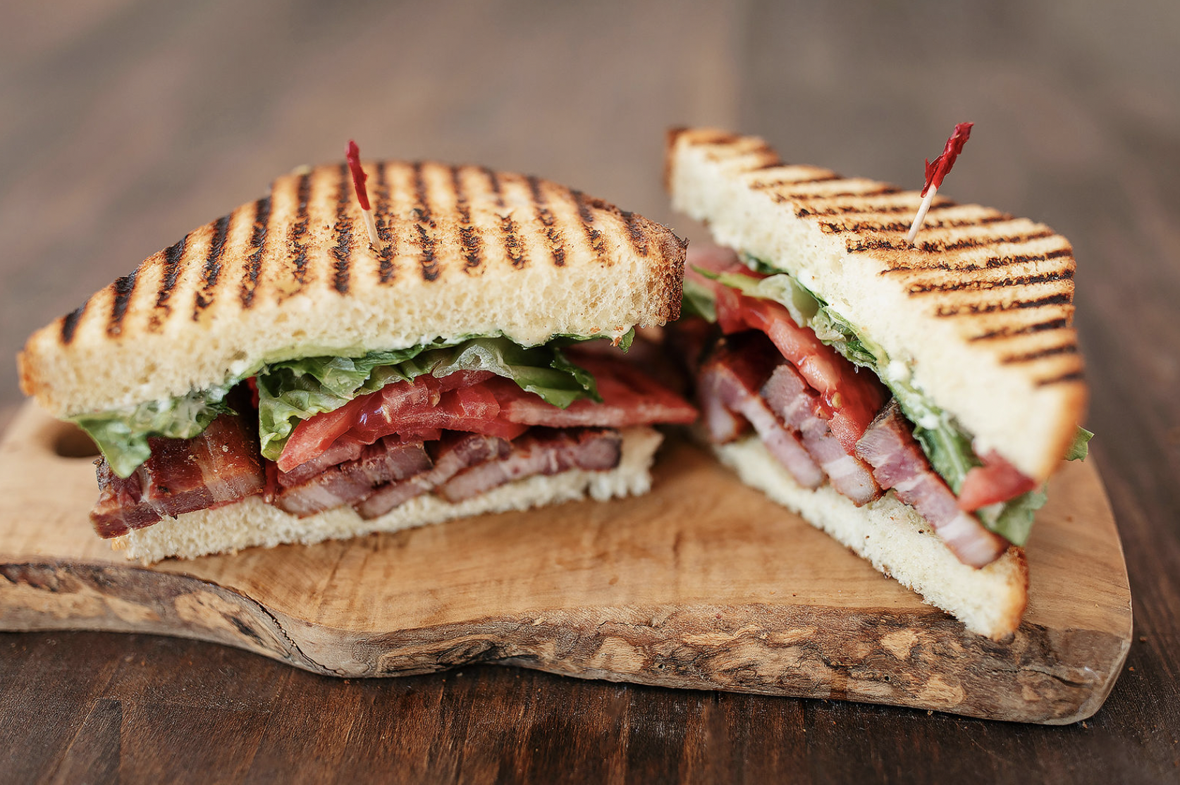 smoked bacon BLT sandwich