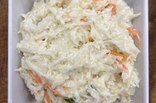 Homestyle Coleslaw. Light and refreshing. Serve at your next BBQ
